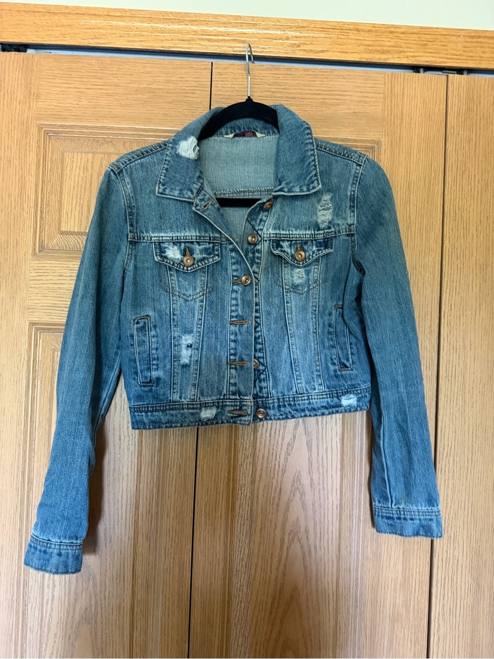 Highway Jeans Distressed Blue Denim Jacket